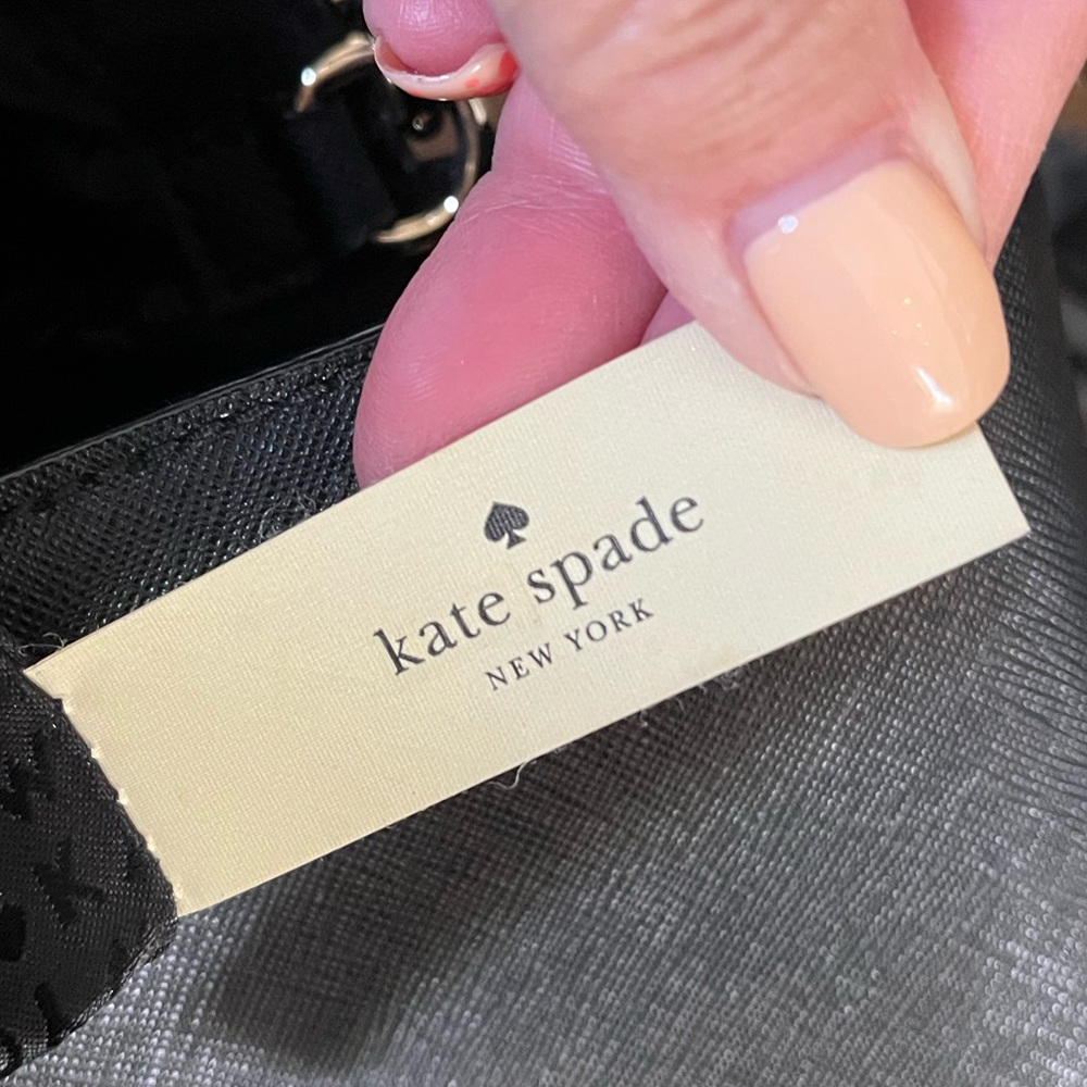 Kate Spade Laurel Way Black Saffiano Leather Lilah Crossbody Satchel - Picture 11 of 13